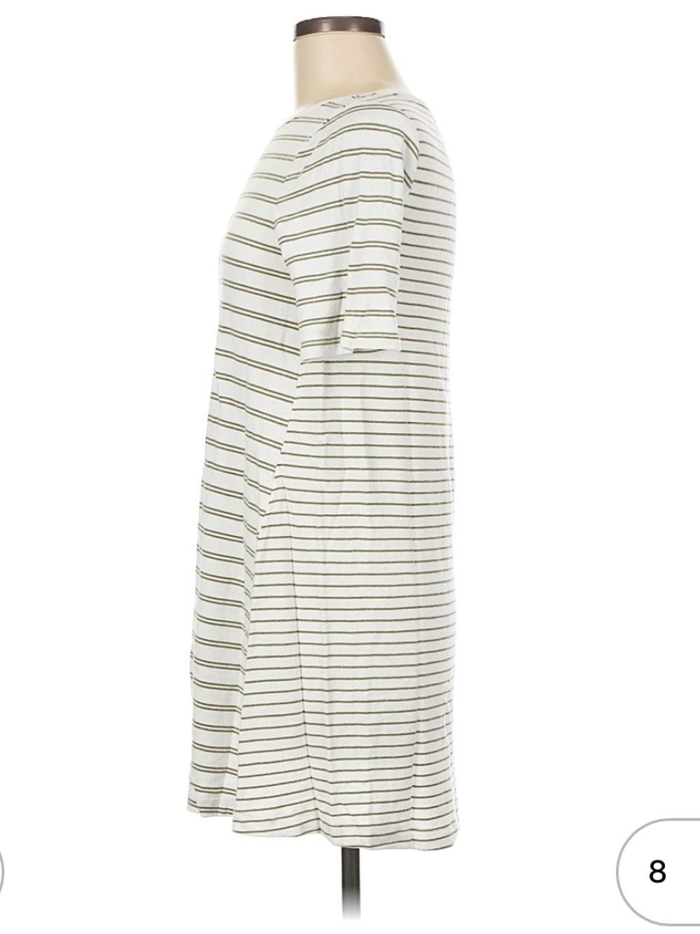 Lou & Grey Cream Dress with Black Thin Stripes - Picture 4 of 8